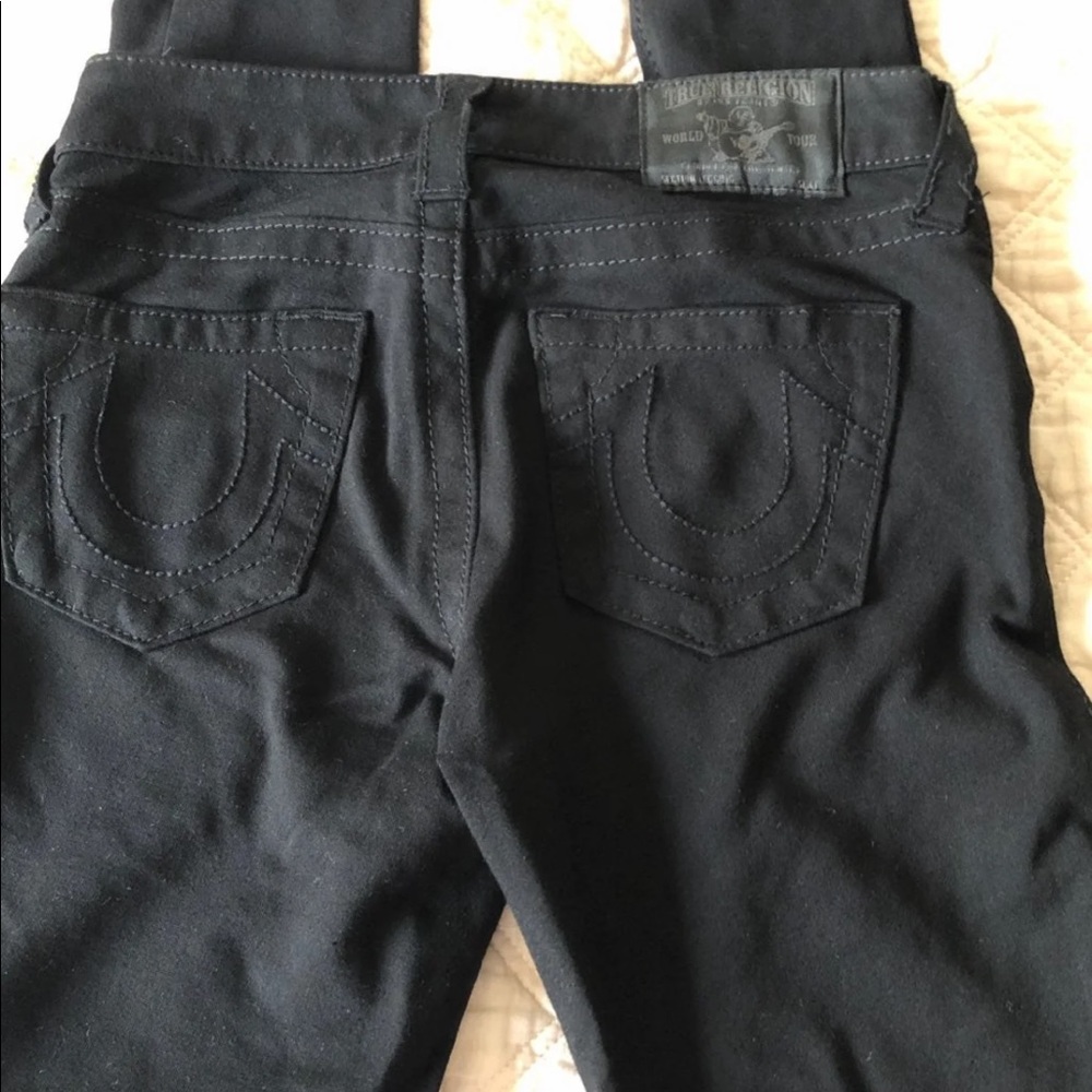 Black womens 25 True Religion skinny legging Jeans